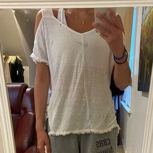 White casual tee